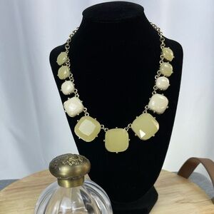 Taramanda 11-Stone Gold Tone Statement Necklace